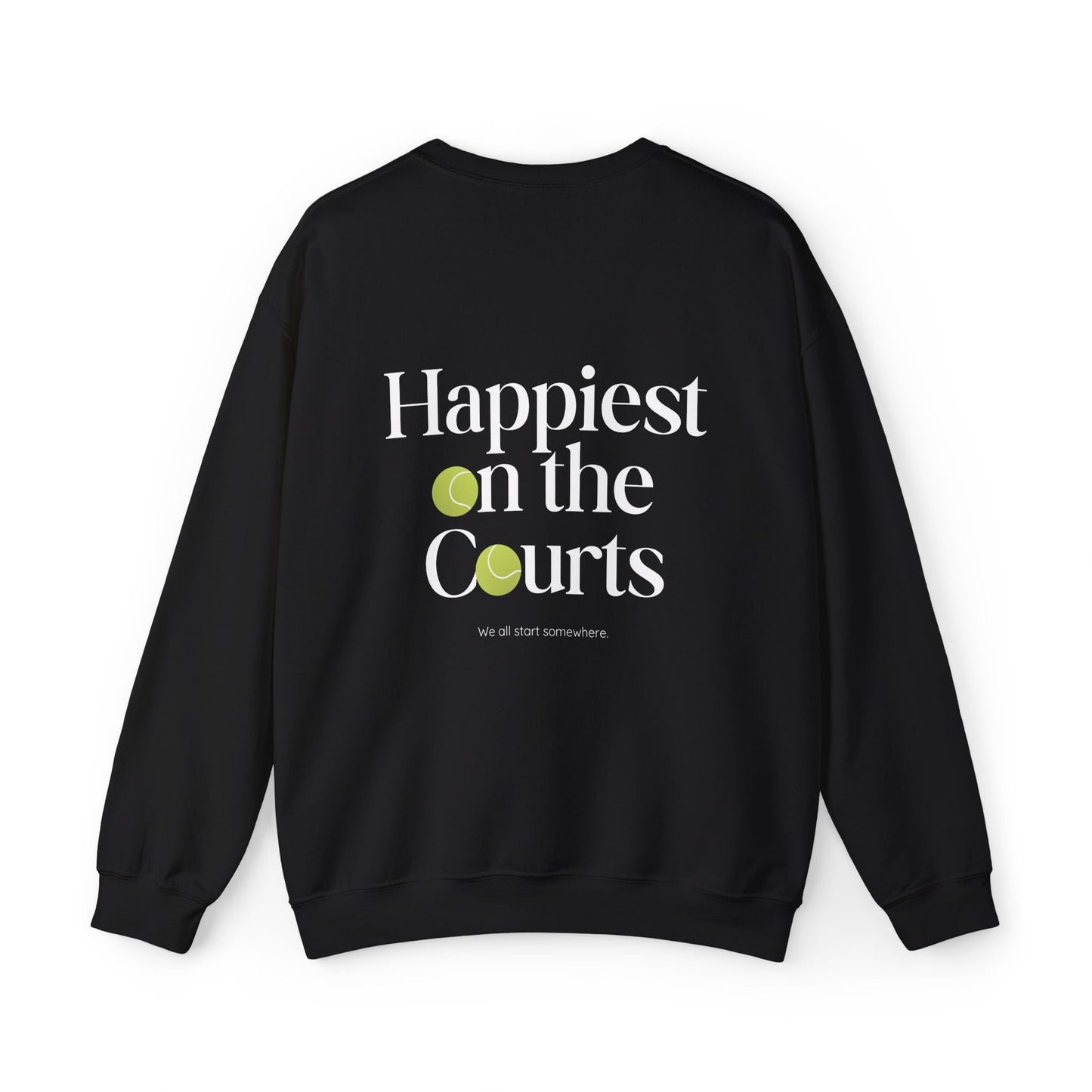 Happiest on the Courts Crewneck Sweatshirt - WT