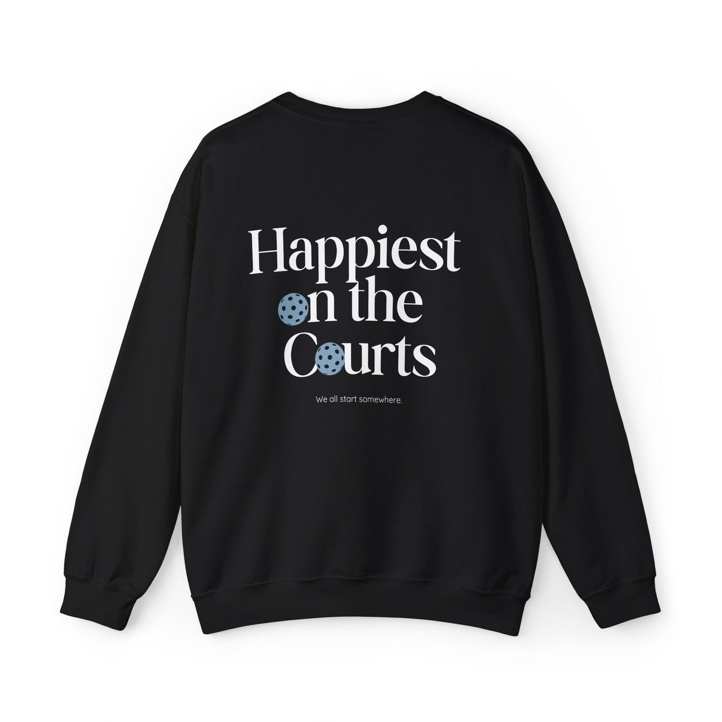 Happiest on the Courts Crewneck Sweatshirt - WT